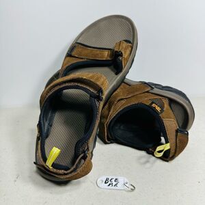 Teva Brown Sandals with Yellow Accents